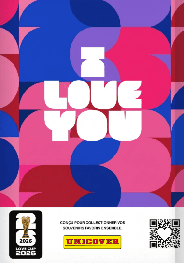 Quatrième de couverture I Love You avec logo Love Cup 2026 et QR code