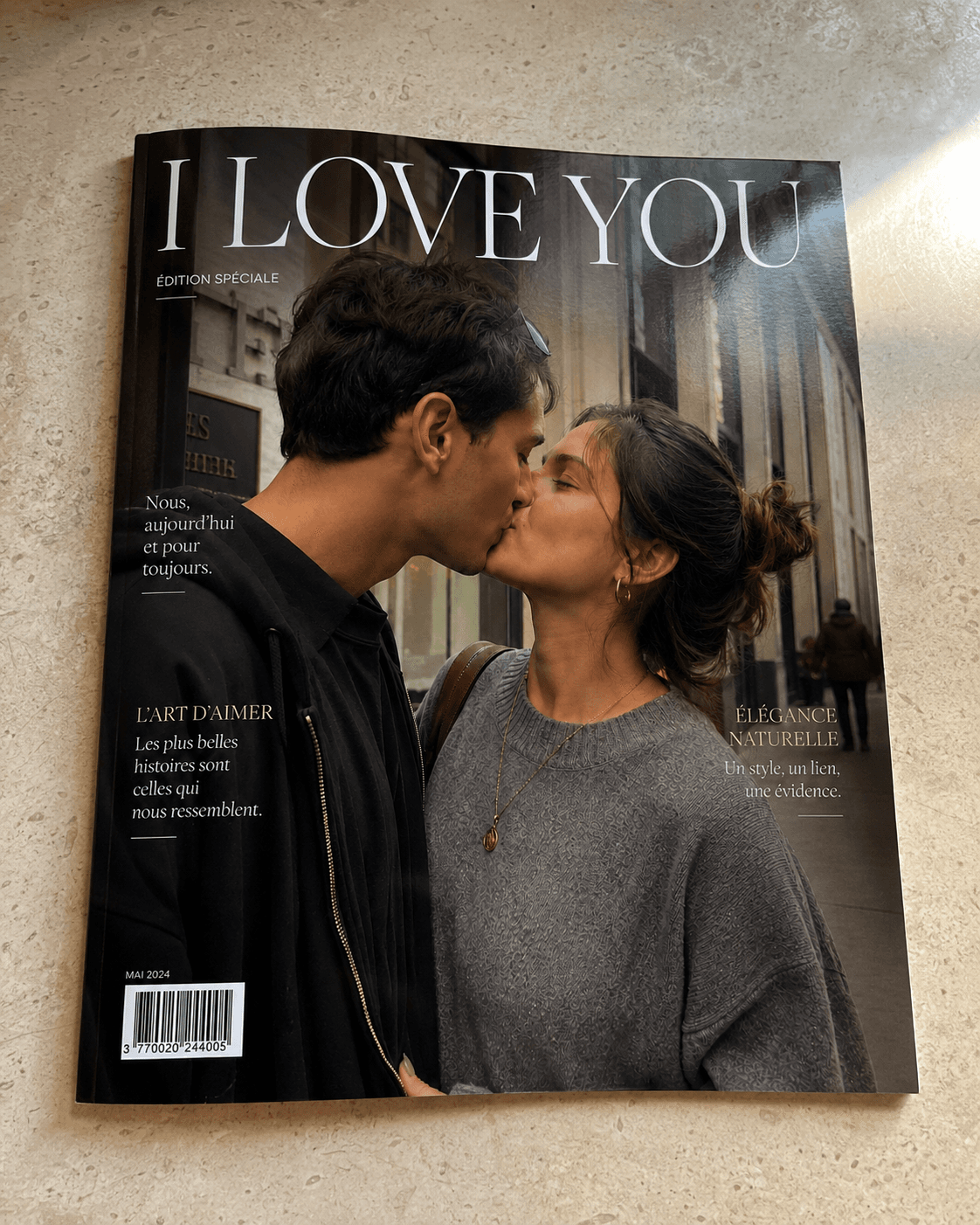 Magazine couple Unicover « I LOVE YOU » offert en cadeau